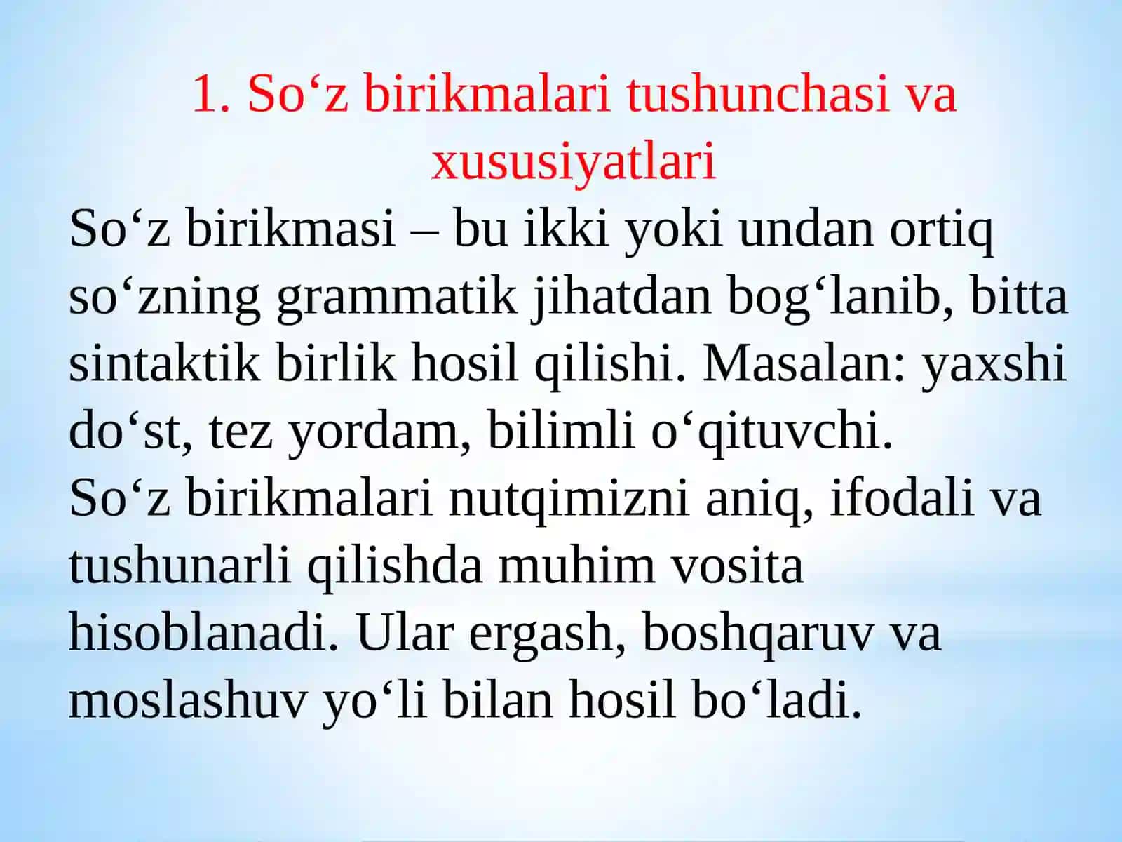 So’z birikmalari va frazeologizmlar 2