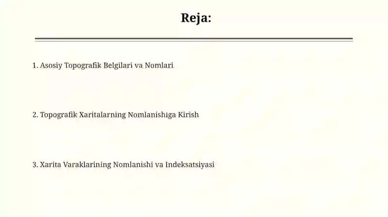 Topografik kartalarning nomenklaturasi 2