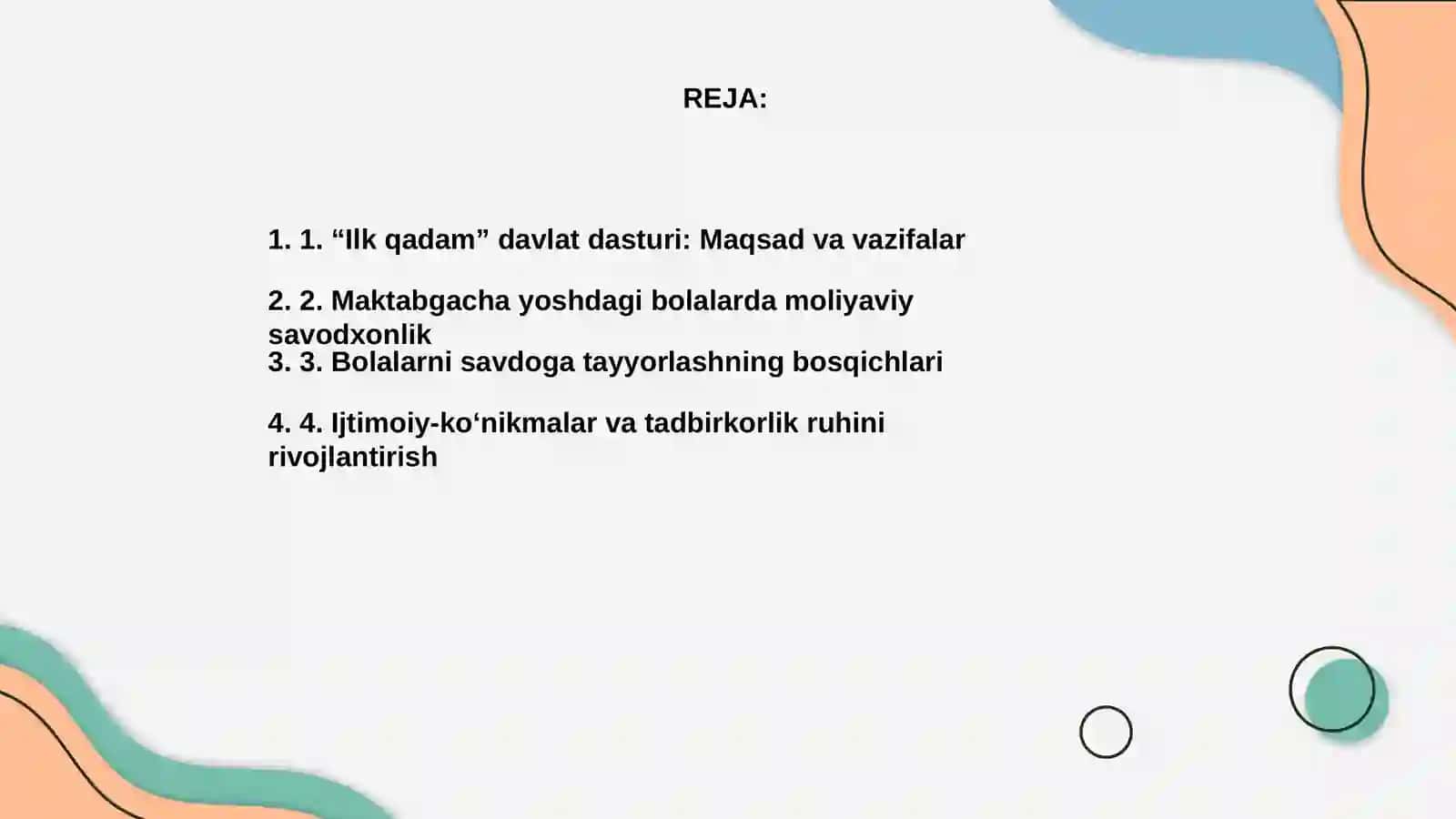 "Ilk qadam" davlat dasturi 2