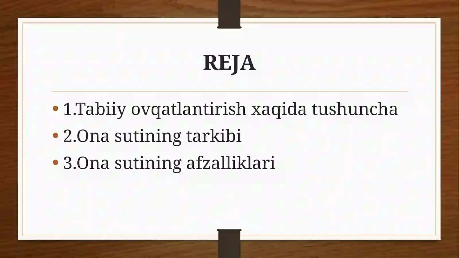 BOLALARNI TABIIY OZIQLANTIRISH 2