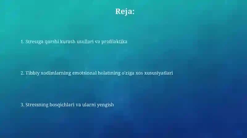 Stressning Fiziologik Ta'siri 2