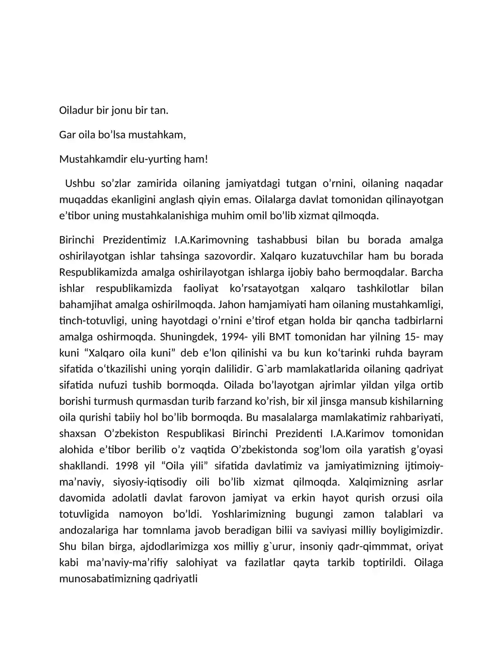 Ingliz tili II fakulteti maktabgacha va boshlang`ich ta’lim yo`nalishi 303- guruh talabasi Namozova Sabina "Maktabgacha yoshdagi bolalarga xalq og'zaki ijodi vositasida ingliz tilini o'rgatish" mavzusidagi kurs ishiga 2