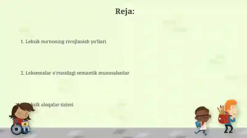 Leksik ma'noning rivojlanish yo'llari 2