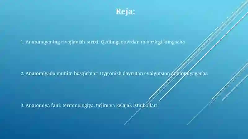 Anatomiya fanining rivojlanish tarixi 2