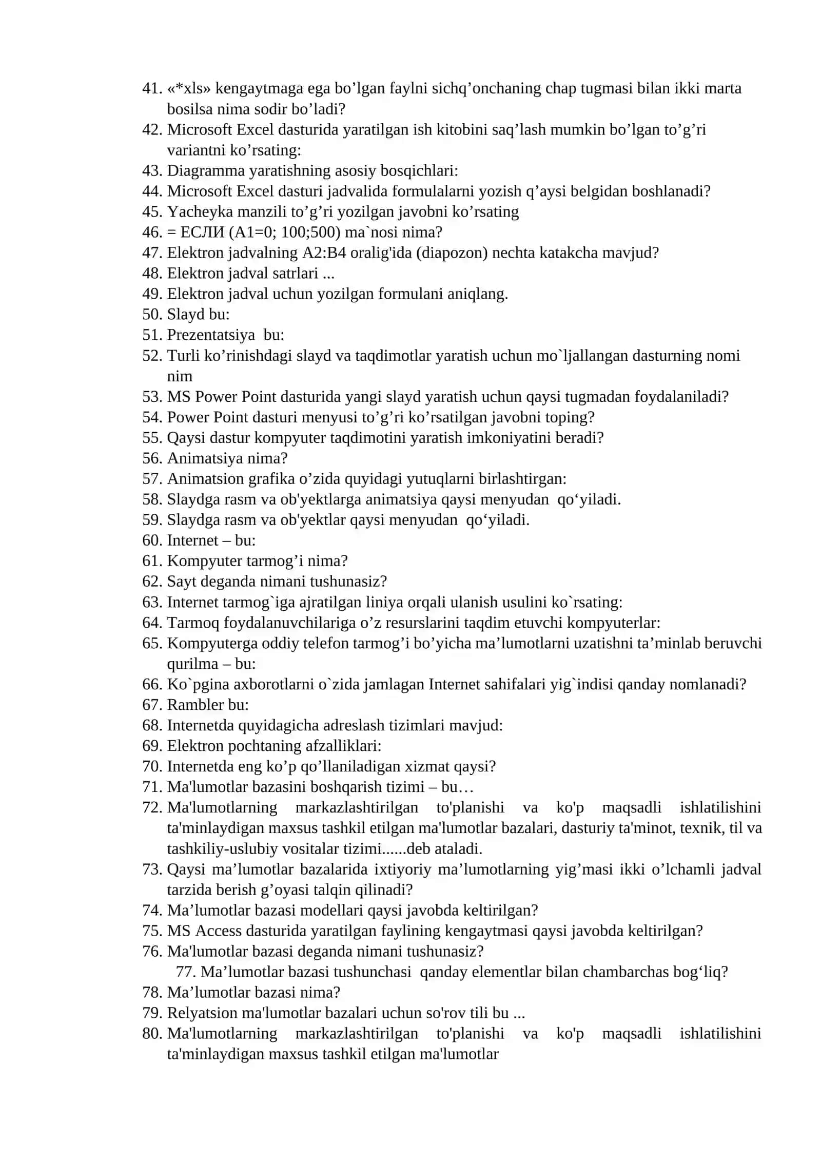 Axborot tizimi bu? 2