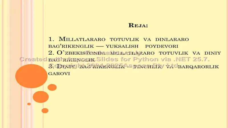 O'zbekistonda  din aro hamjihatlik 2