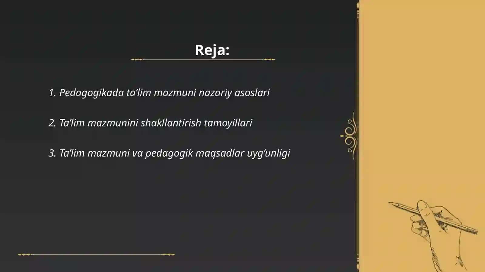 Pedagogikada ta’lim mazmuni 2