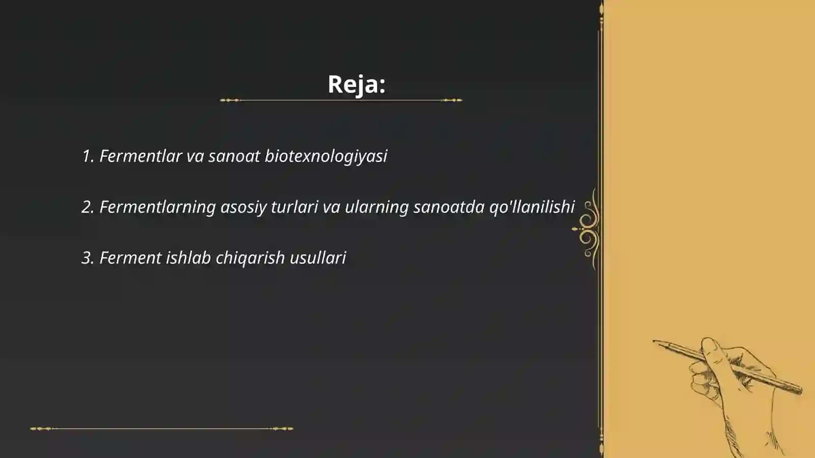Sanoat asosida fermentlar ishlab chiqarish 2