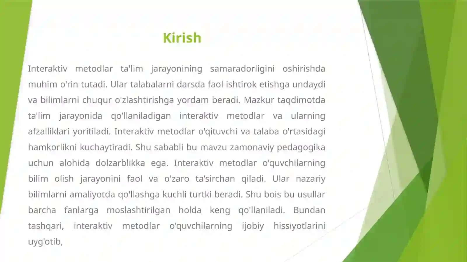 Interaktiv Metodlar 2