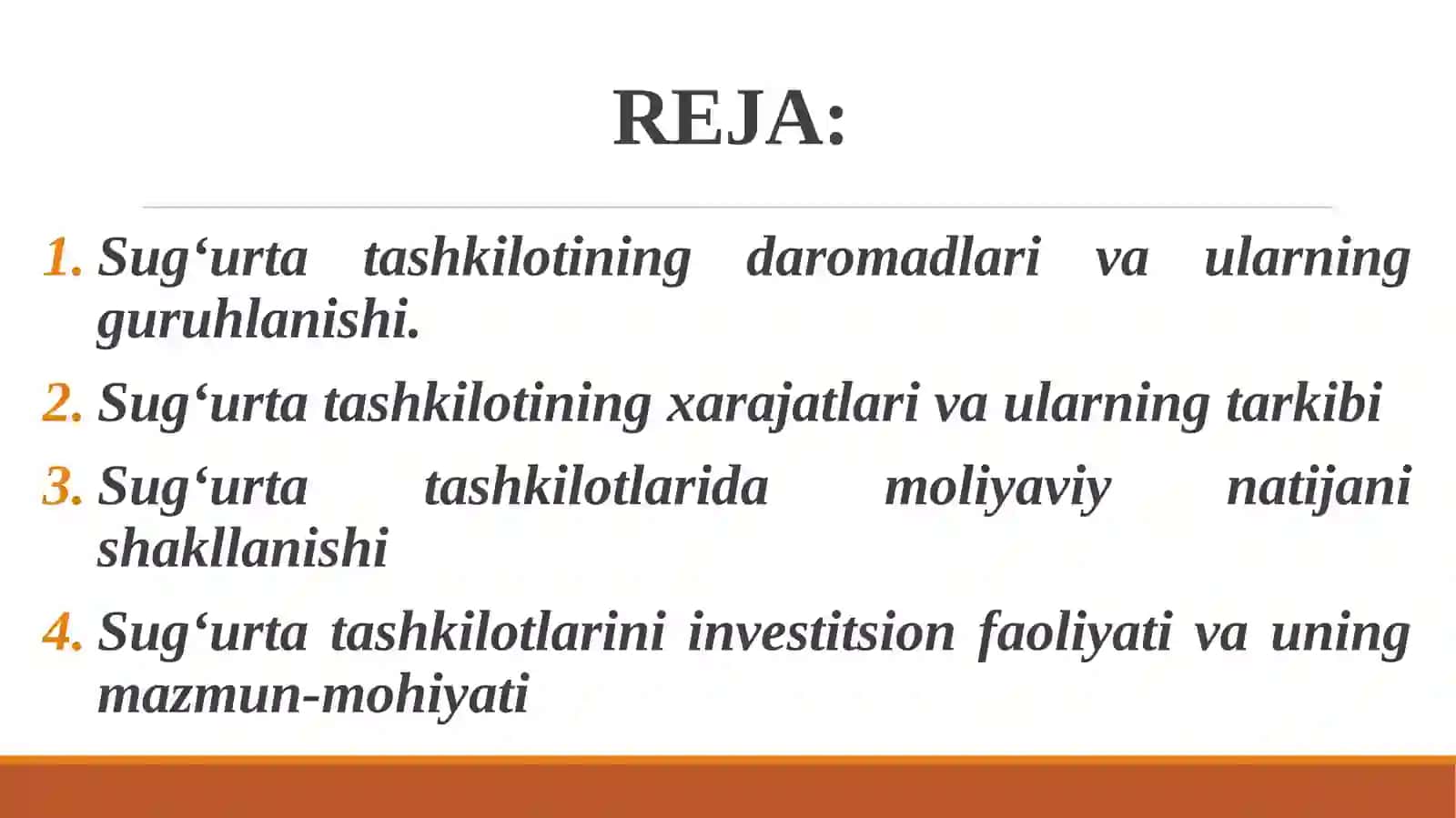 Sug‘urta Kompamniyasinin Moliyaviy Asoslari 2