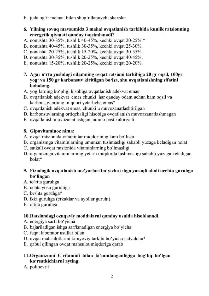 Oqilona ovqatlanish 2