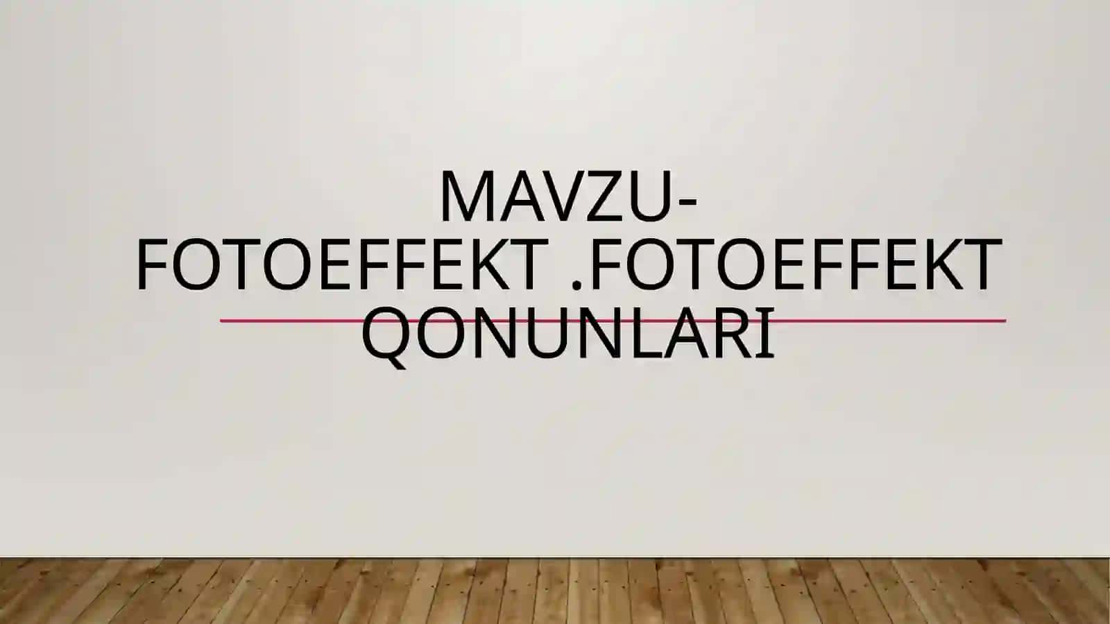Fotoeffekt 2