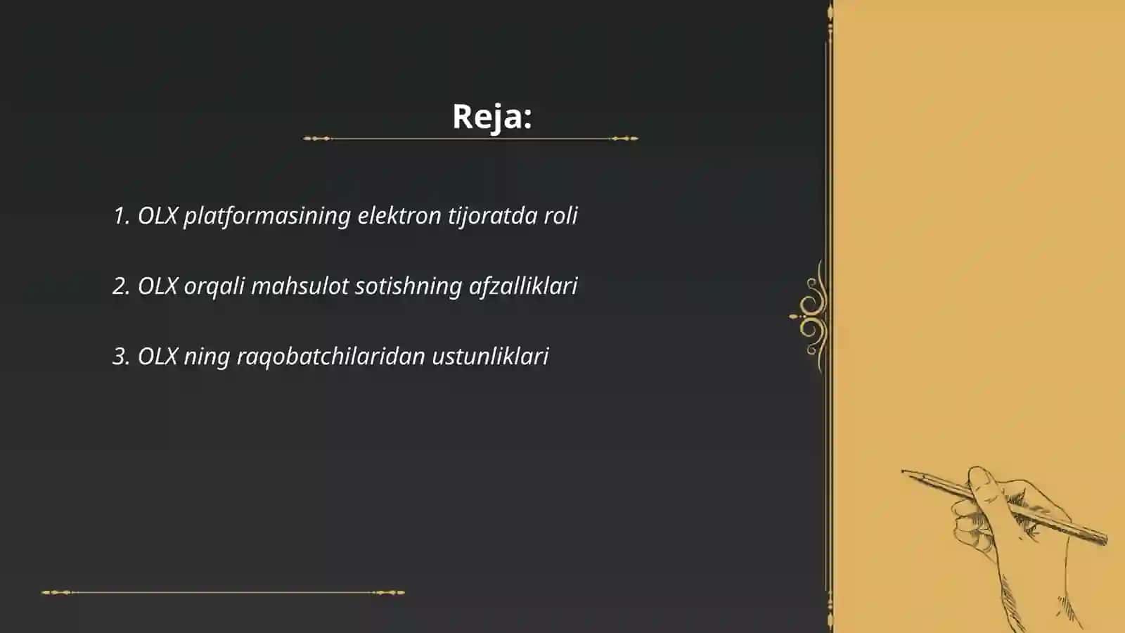 OLX platformasining elektron tijoratda roli 2