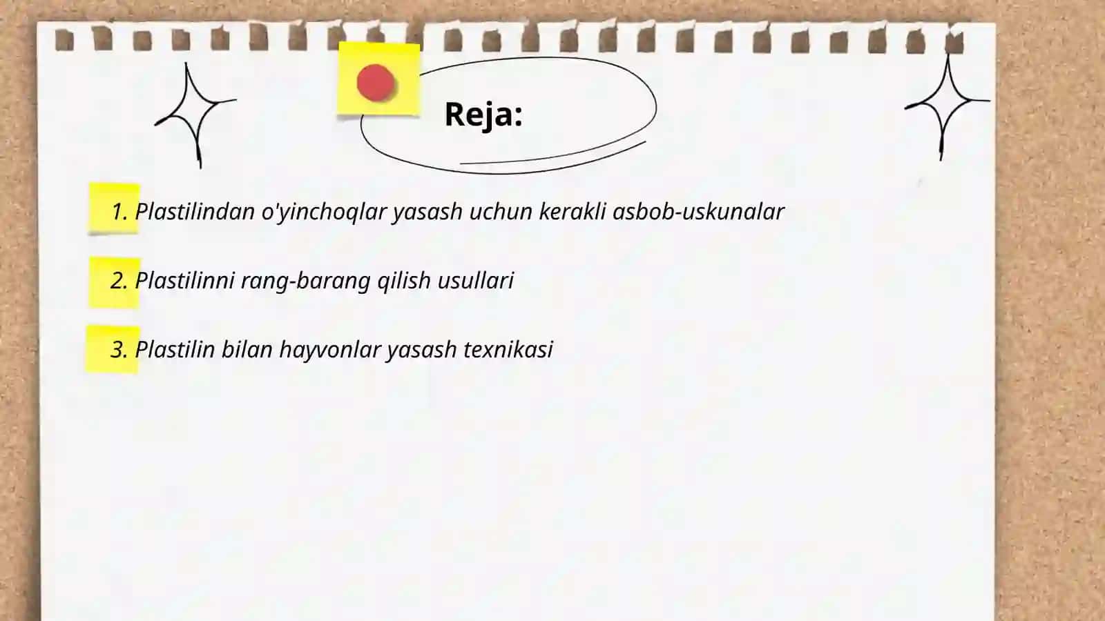 Plastilindan turli o'yinchoqlar yasash 2