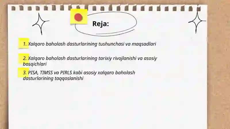 Xalqaro baholash dasturlari 2