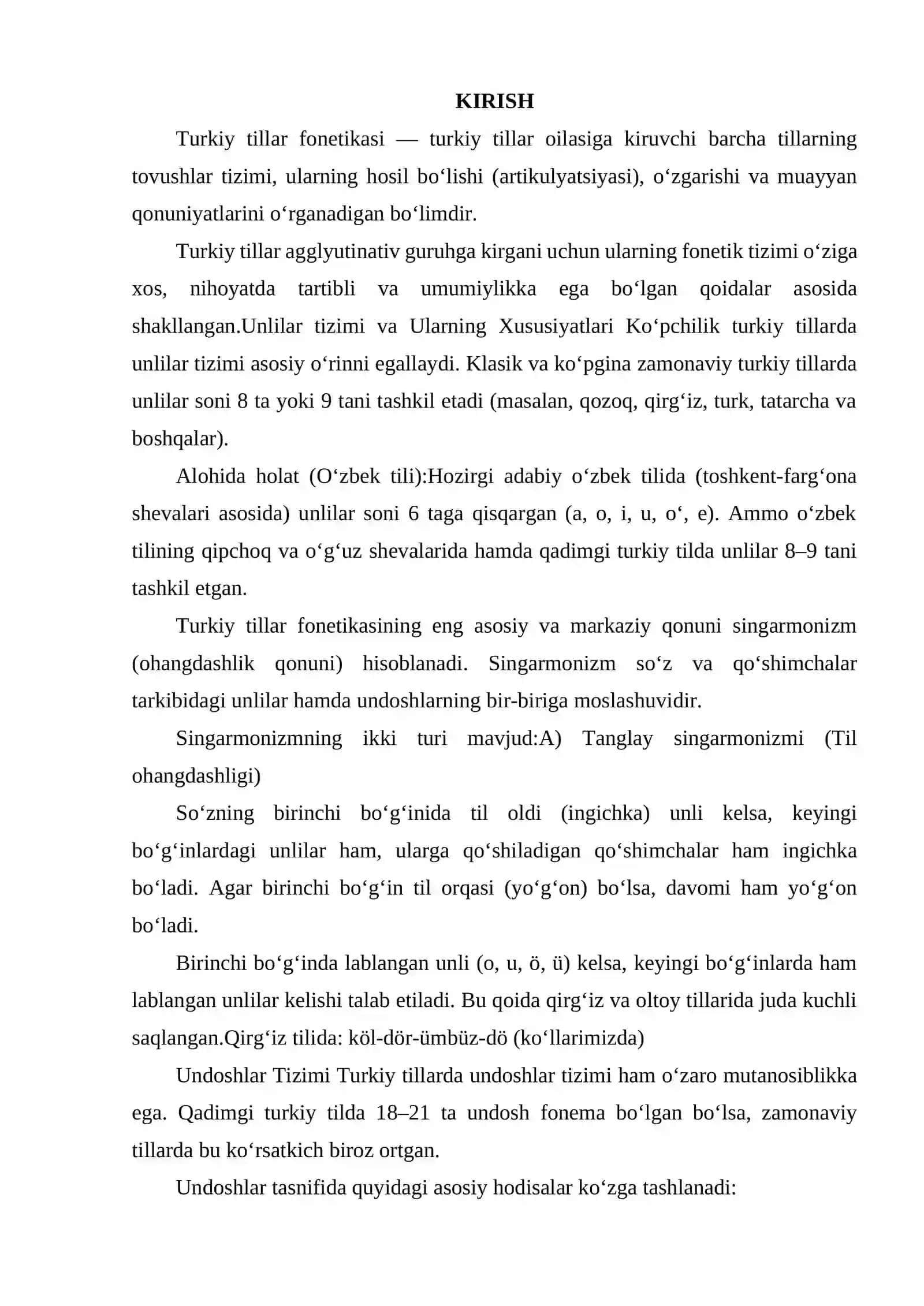 TURKIY TILLAR FONETIKASI 2