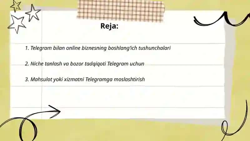 Telegram bilan online biznesning boshlangʻich tushunchalari 2