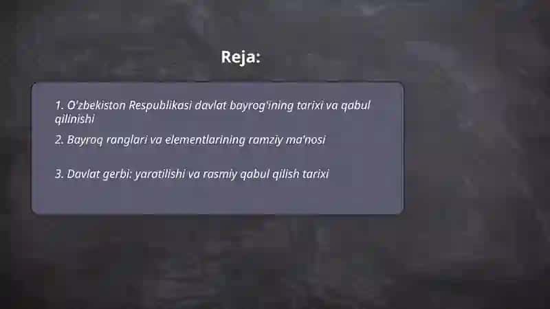 O'zbekiston Respublikasi davlat ramzlari 2