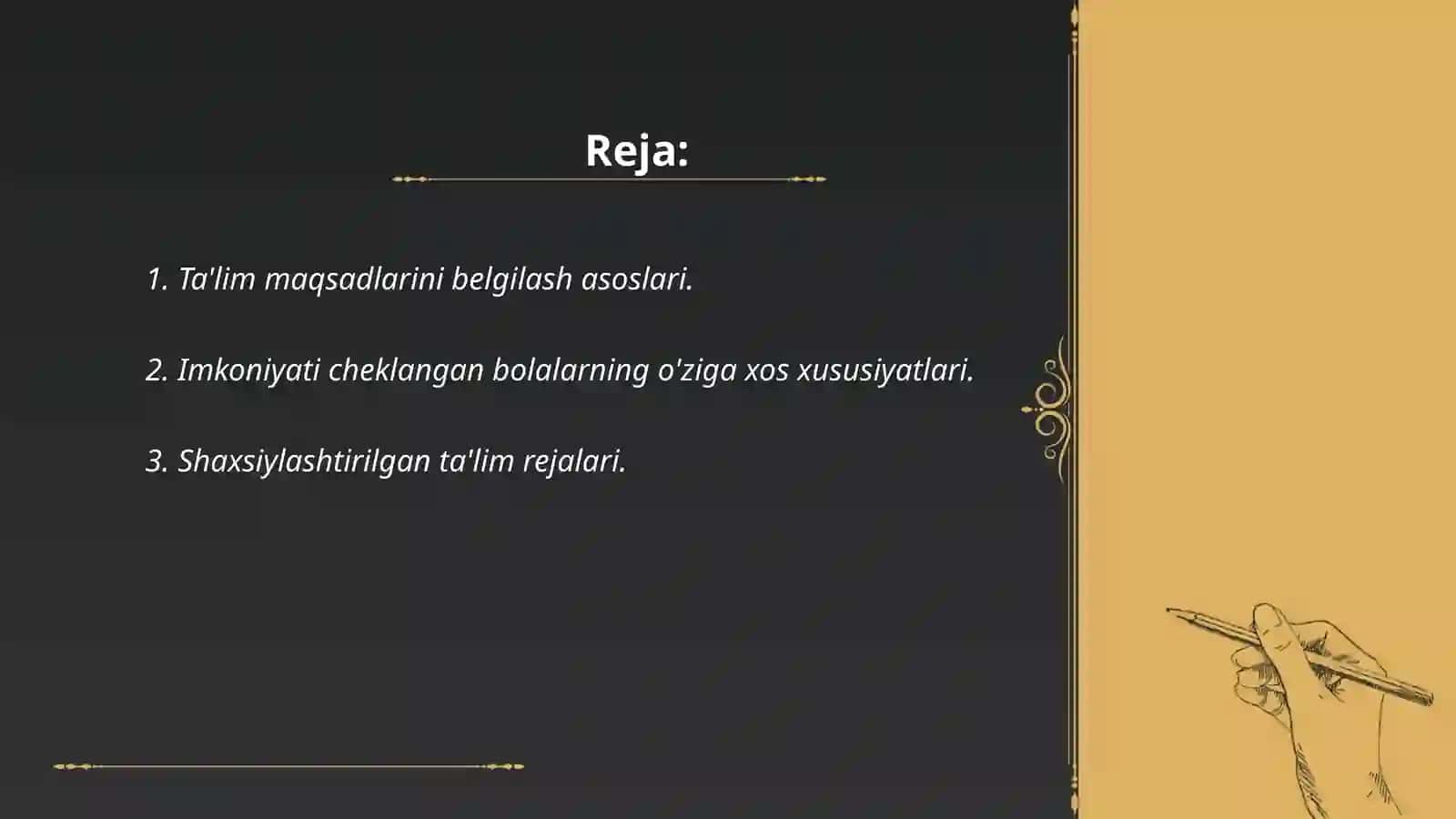 Ta'lim maqsadlarini belgilashning ahmiyati 2