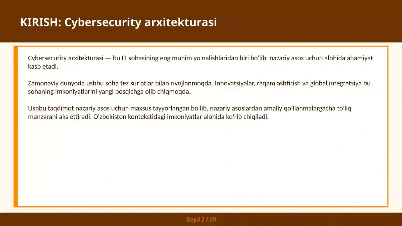 CYBERSECURITY ARXITEKTURASI 2