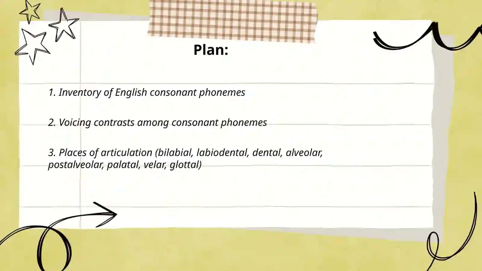 The System of Consonant Phonemes 2