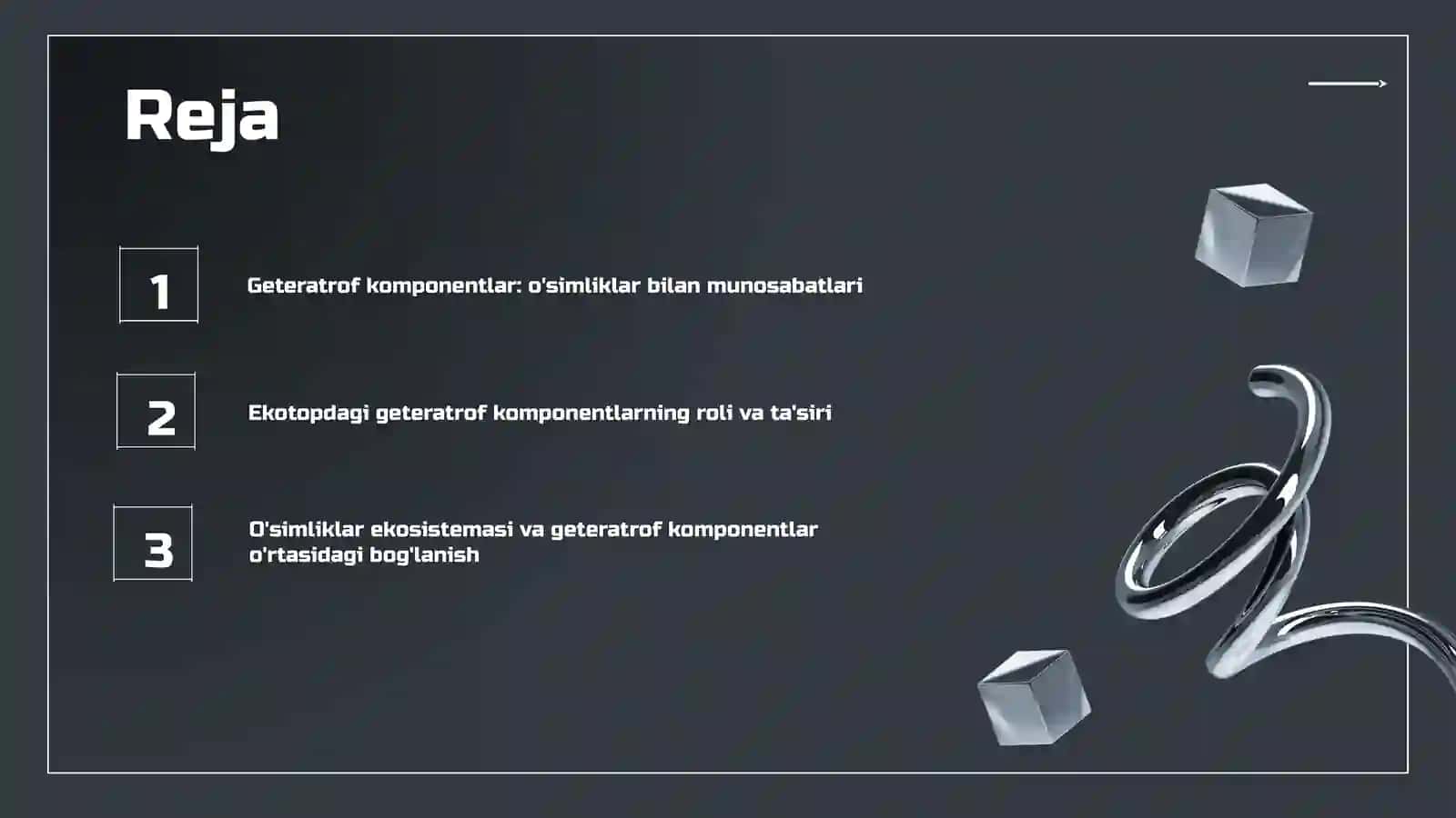 Geteratrof komponentlar va o'simliklar munosabatlari 2