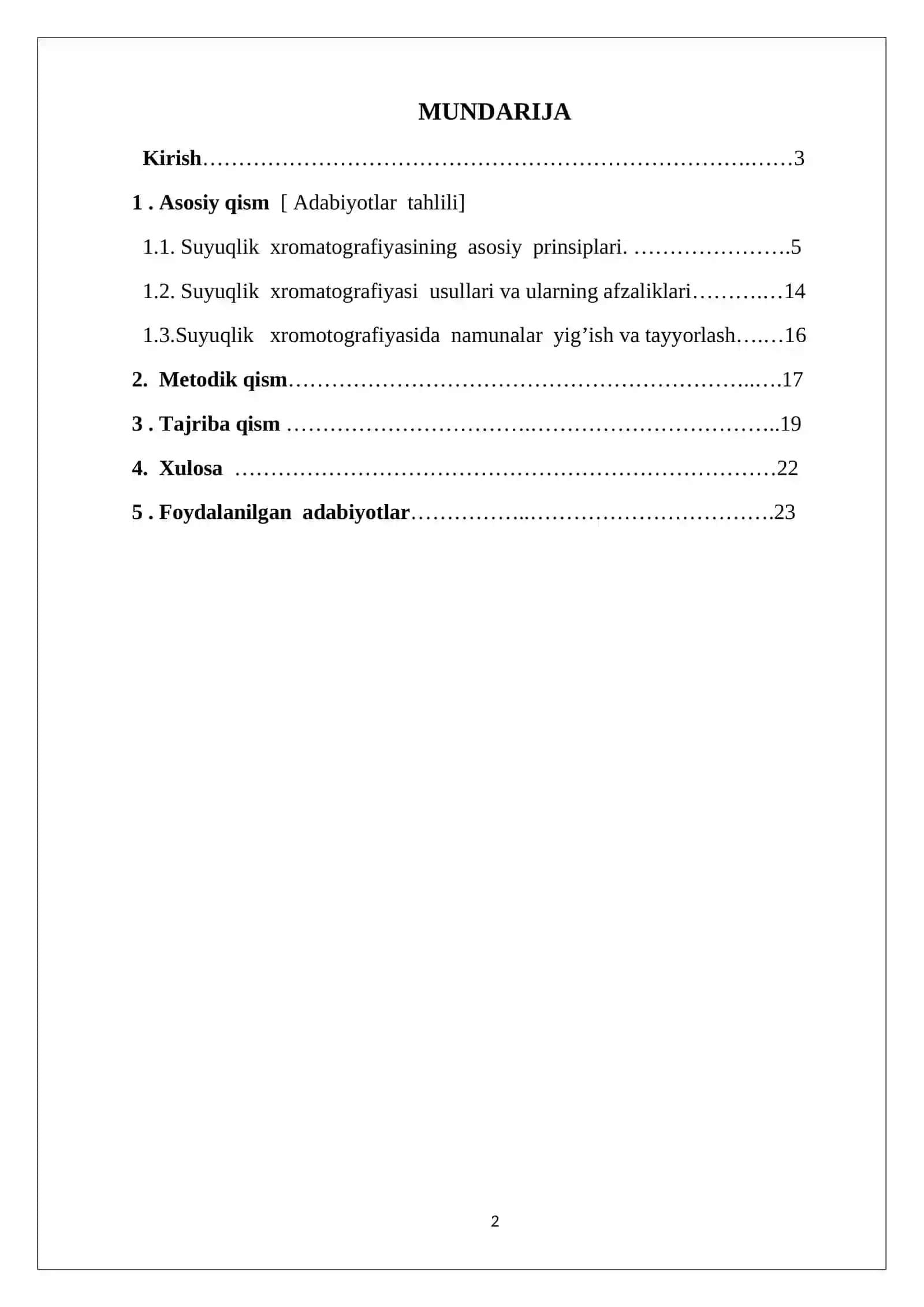 Suyuqlik xromatografiyasi 2