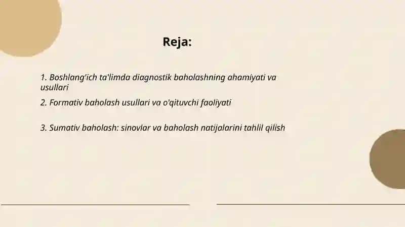Boshlang'ich ta'limda diagnostik baholash 2
