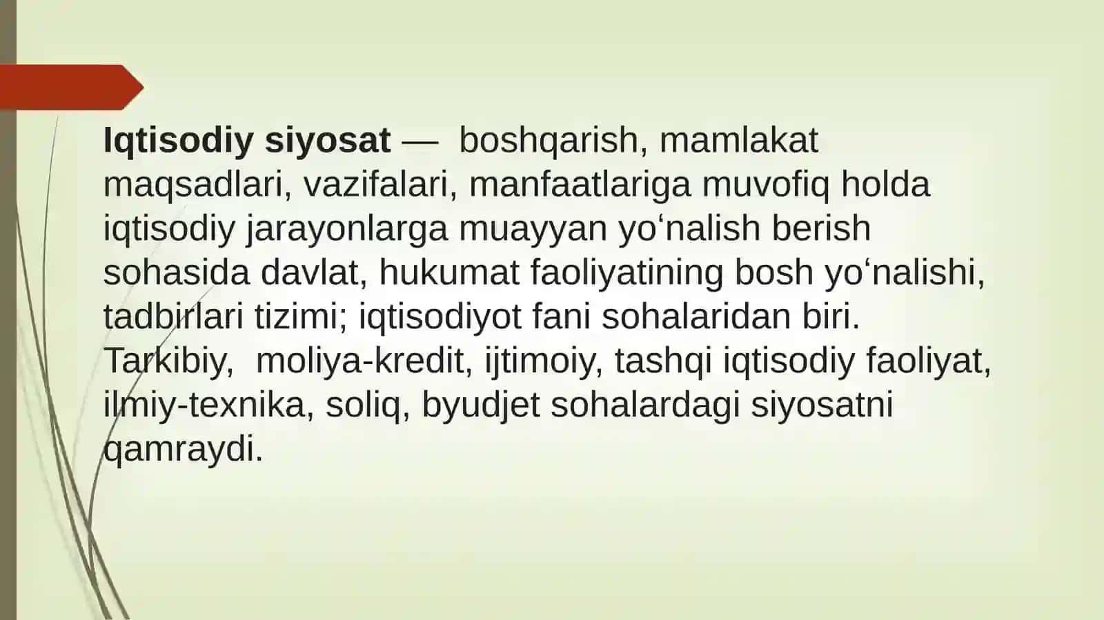 IQTISODIYSIYOSAT ASOSLARI VA TARKIBI 2