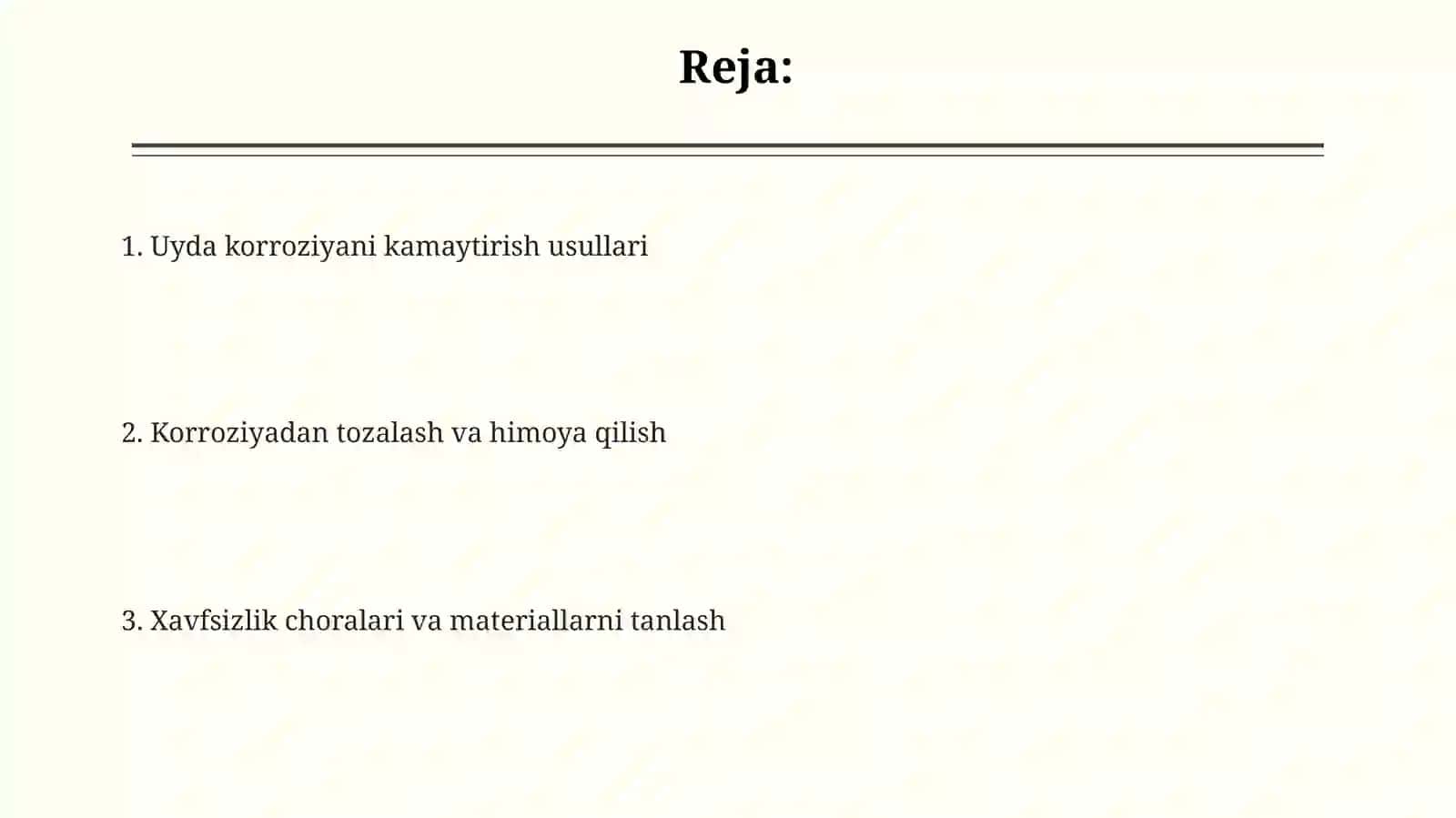 Uyda korroziyani kamaytirishyo'llari 2