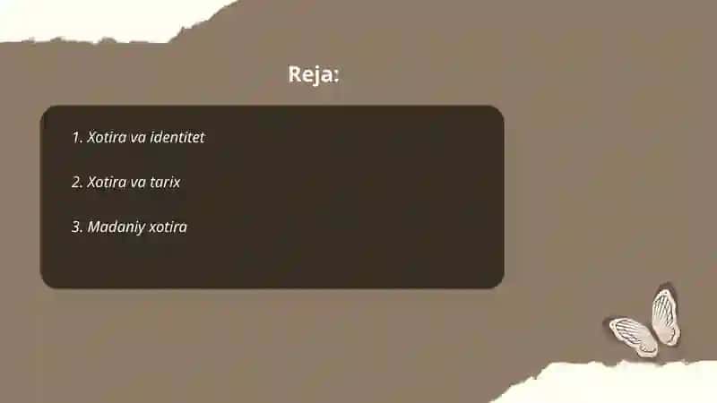 Xotira va identitet 2