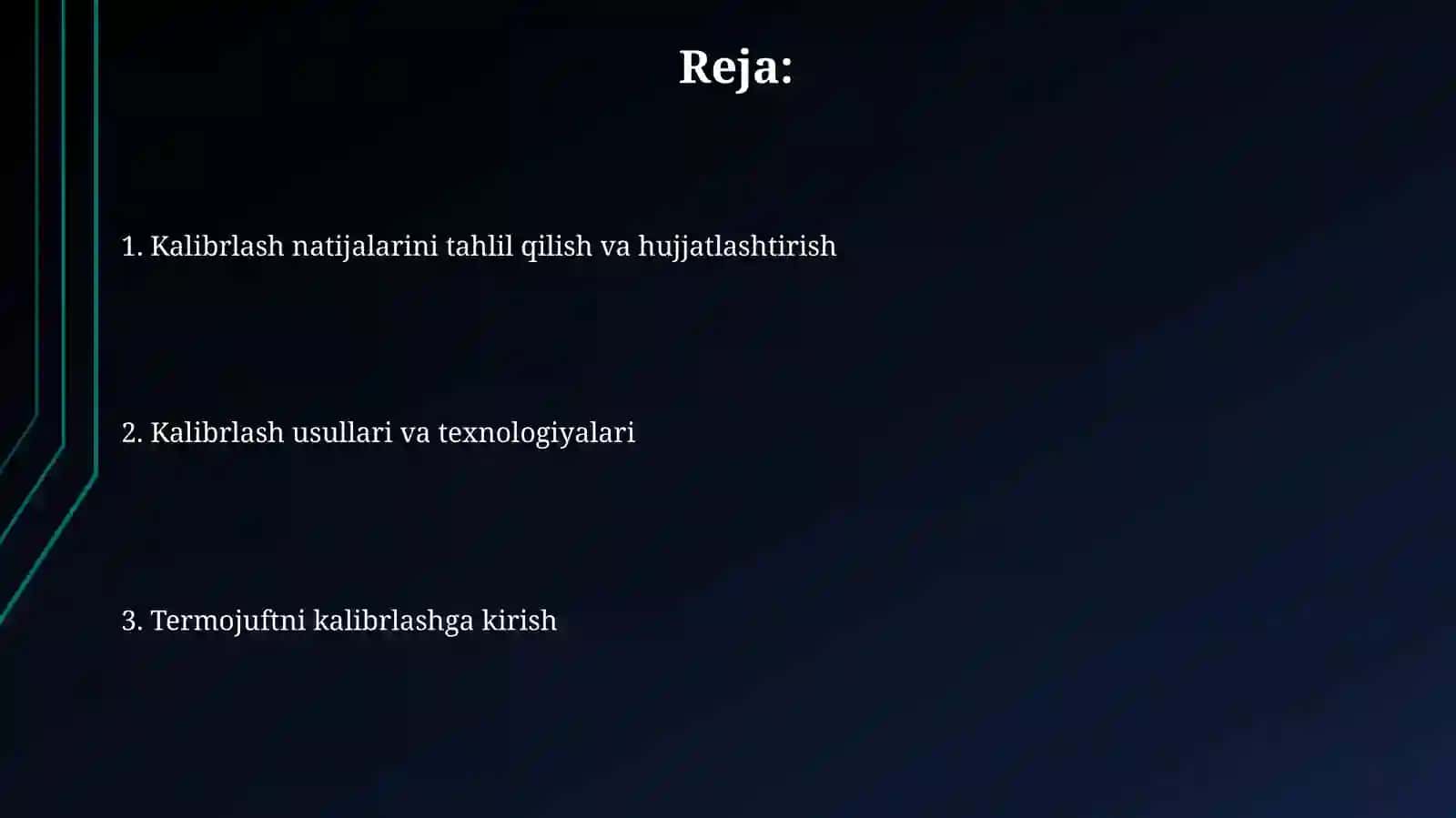 Termoparani darajalash 2