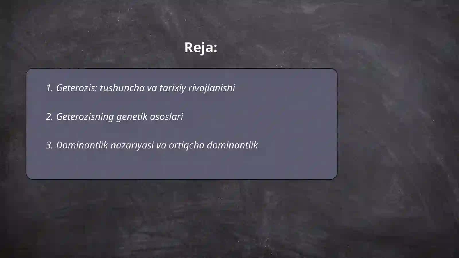 Geterozis va uning xillari 2