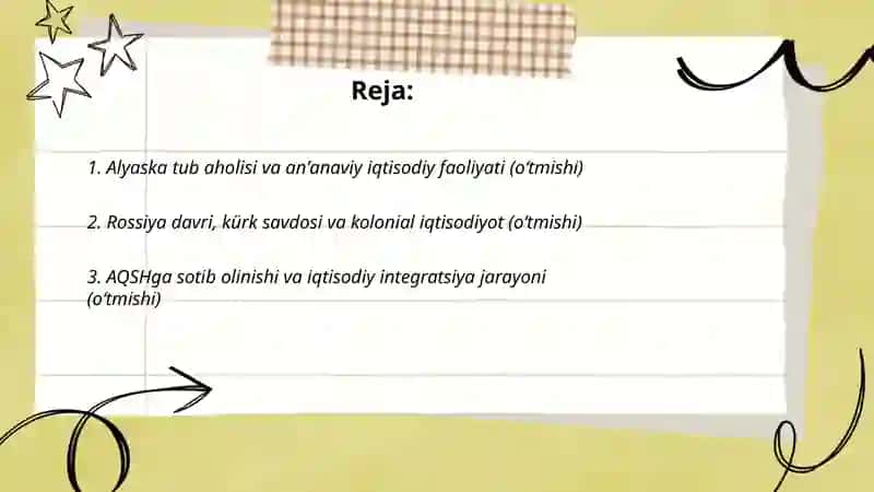 Alyaska davlatning ìqtisodiyot tizimi 2