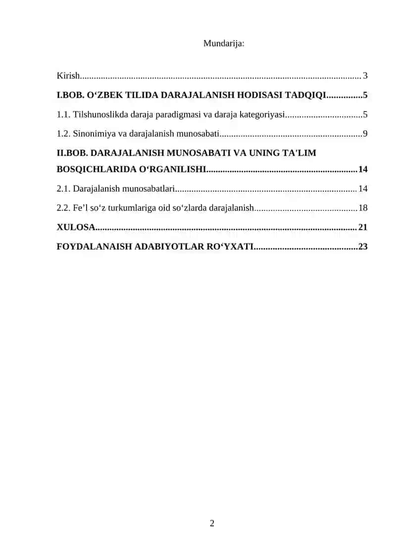 Darajalanish Hodisasi Tadqiqi 2