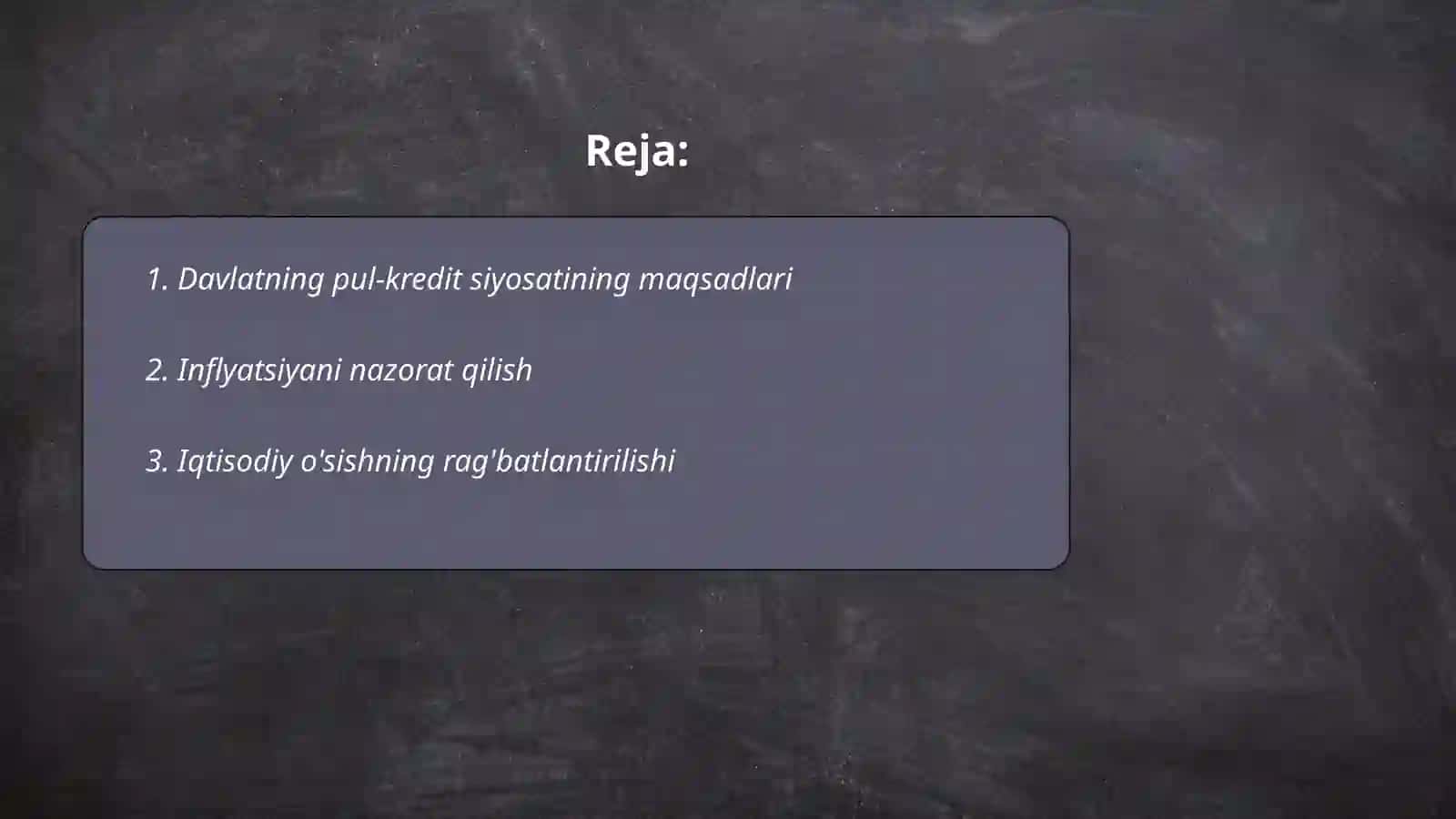 Davlatning pul kredit siyosati: maqsadi va dastaklari 2