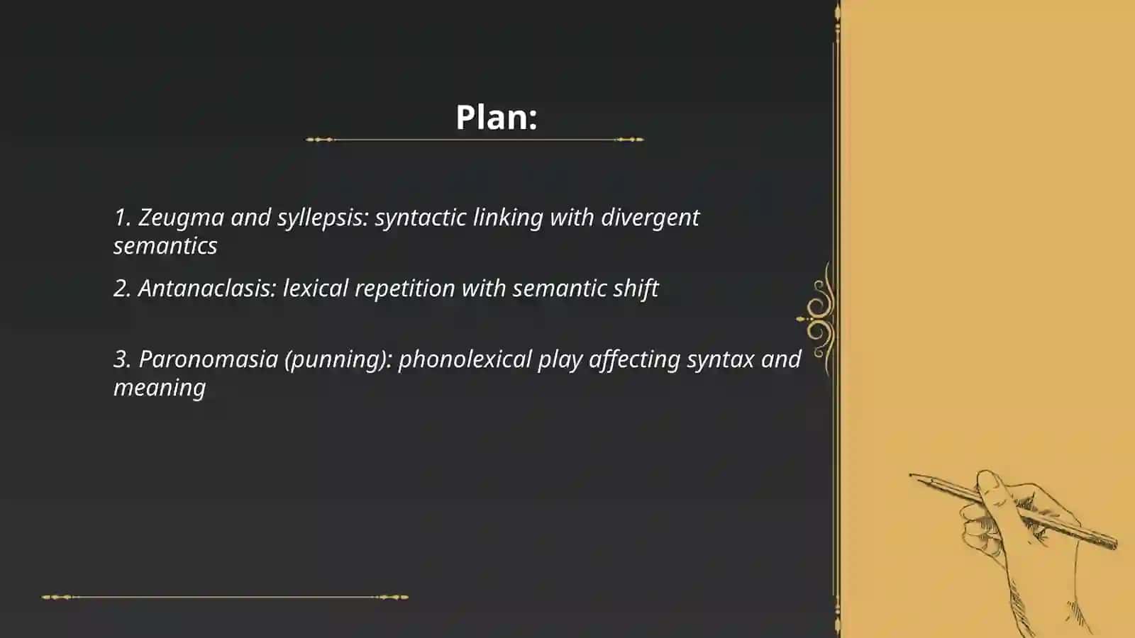Lexico-synatctical stylistic devices ( Blend of stylistic syntax and stylistic semantics) 2