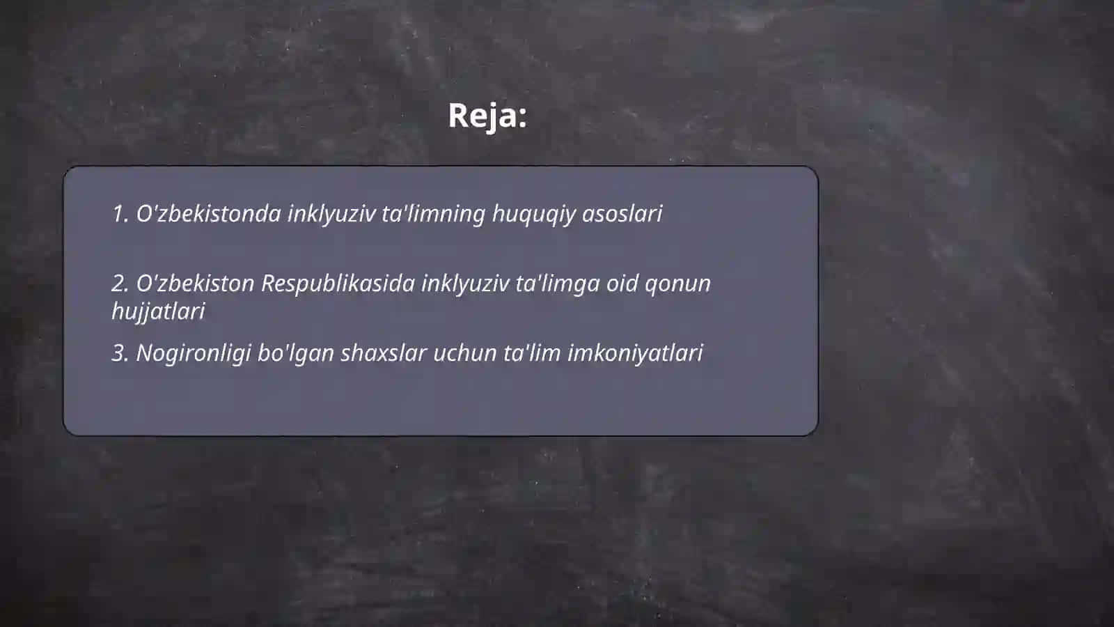 O'zbekistonda inklyuziv ta'limning huquqiy asoslari 2