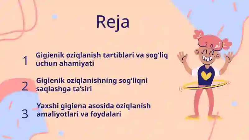Gigienik Oziqlanish Tartiblari 2