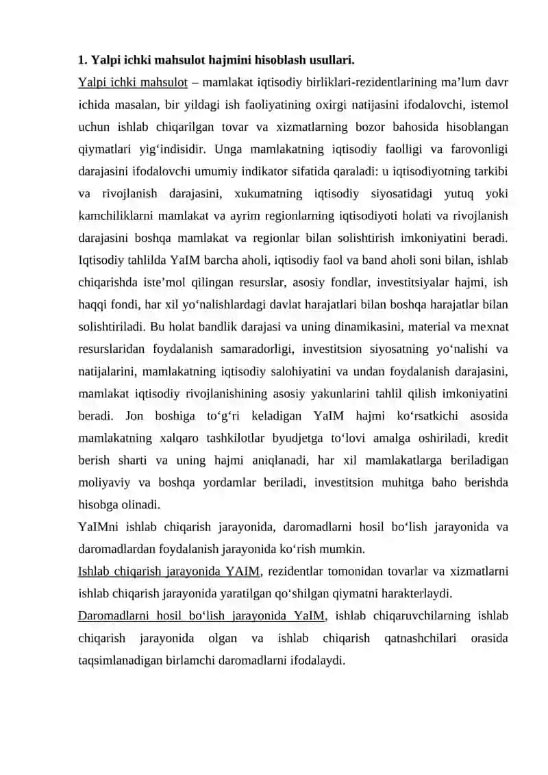 YALPI MINTAQAVIY MAHSULOT HISOBLASH XUSUSIYATLARI 2