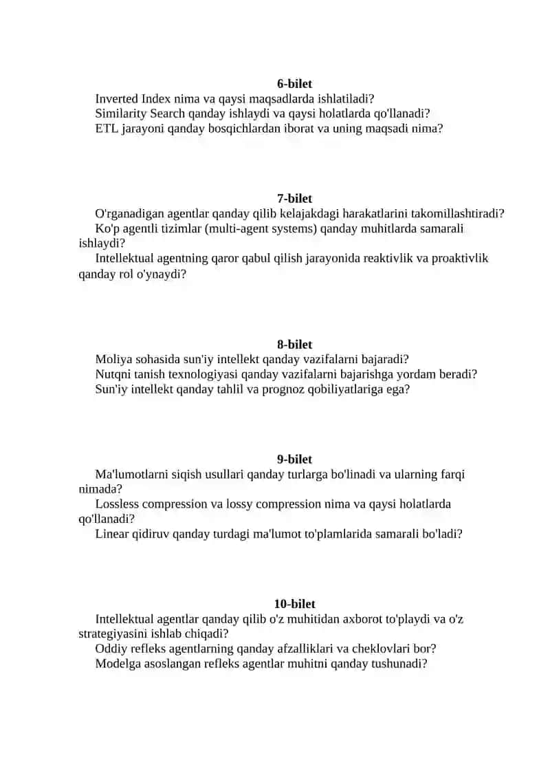 Sun'iy Intellekt Asoslari 2