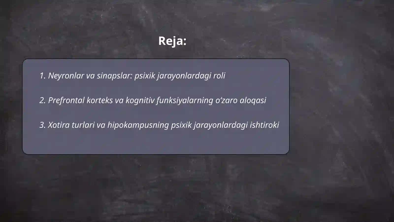 Neyronlar va Sinapslar: Psixik jarayonlardagi roli 2