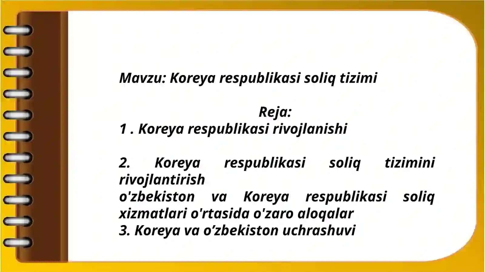 Koreya Respublikasi soliq tizimi 2