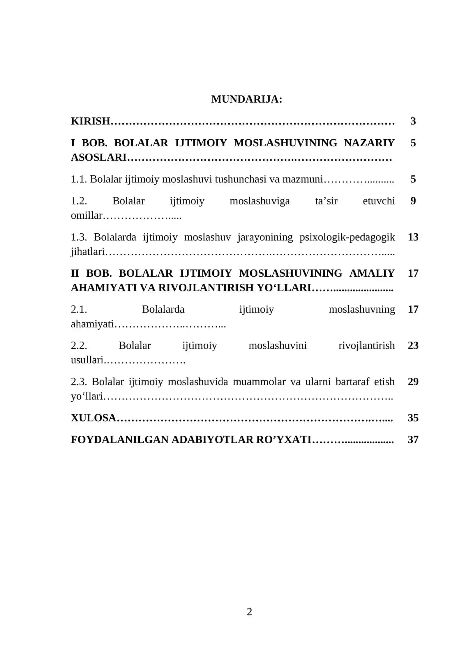 Bolalar ijtimoiy moslashuvi 2