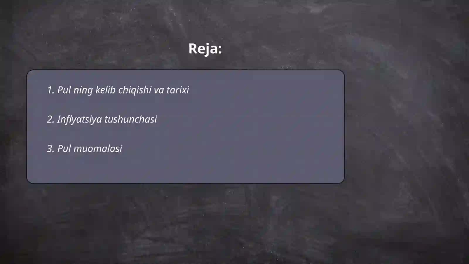Pul va inflatsiya 2
