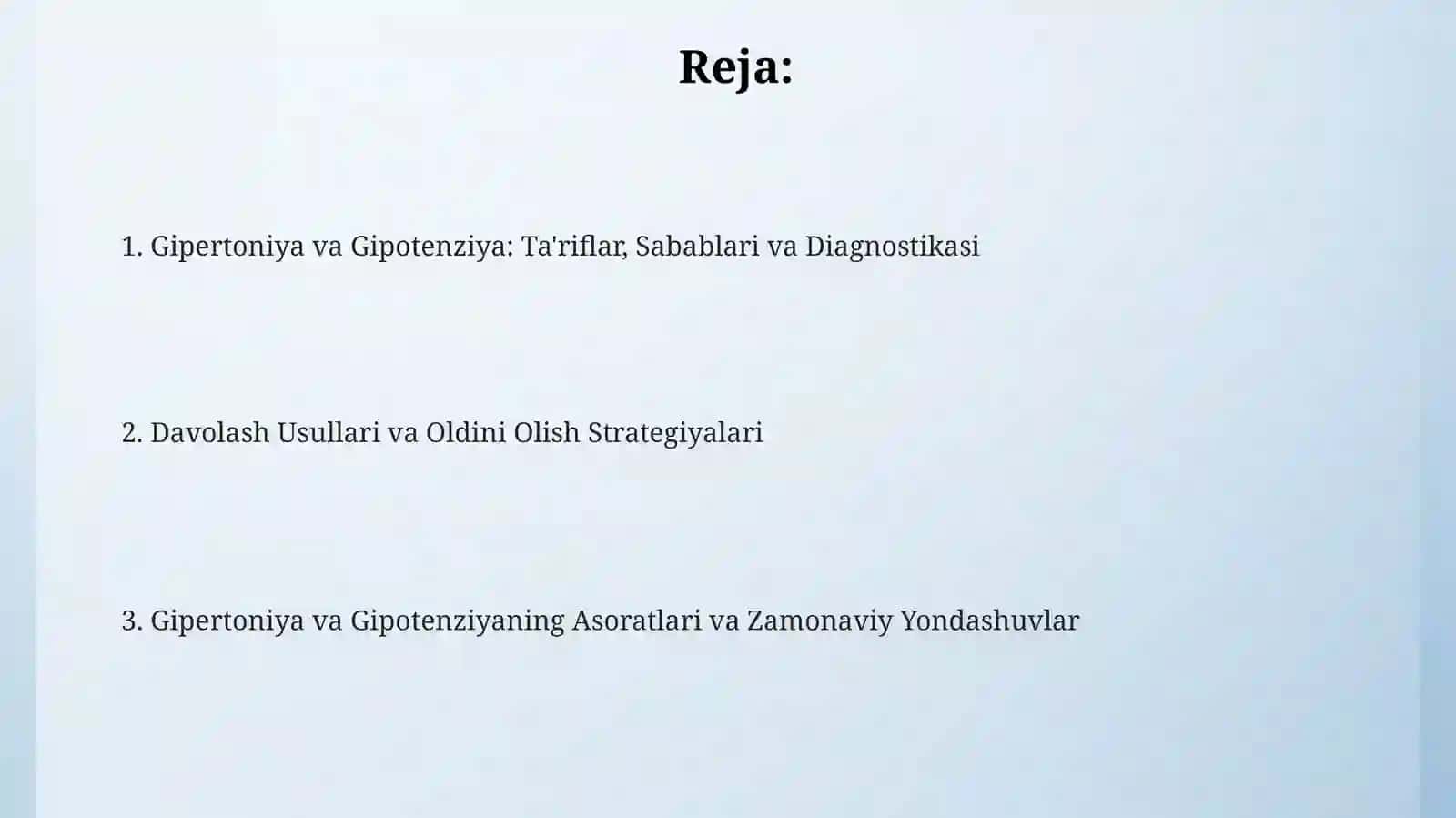 Gipertoniya va gipotoniya muammolari 2