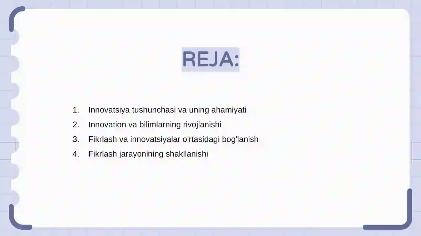 Innovation bilimlarning shakllanishida fikrlashning òrni 2