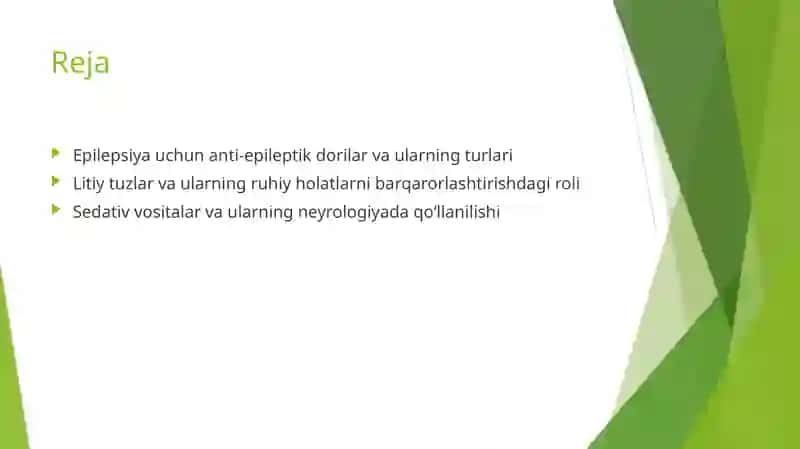Epilepsiyaga qarshi vositalar 2
