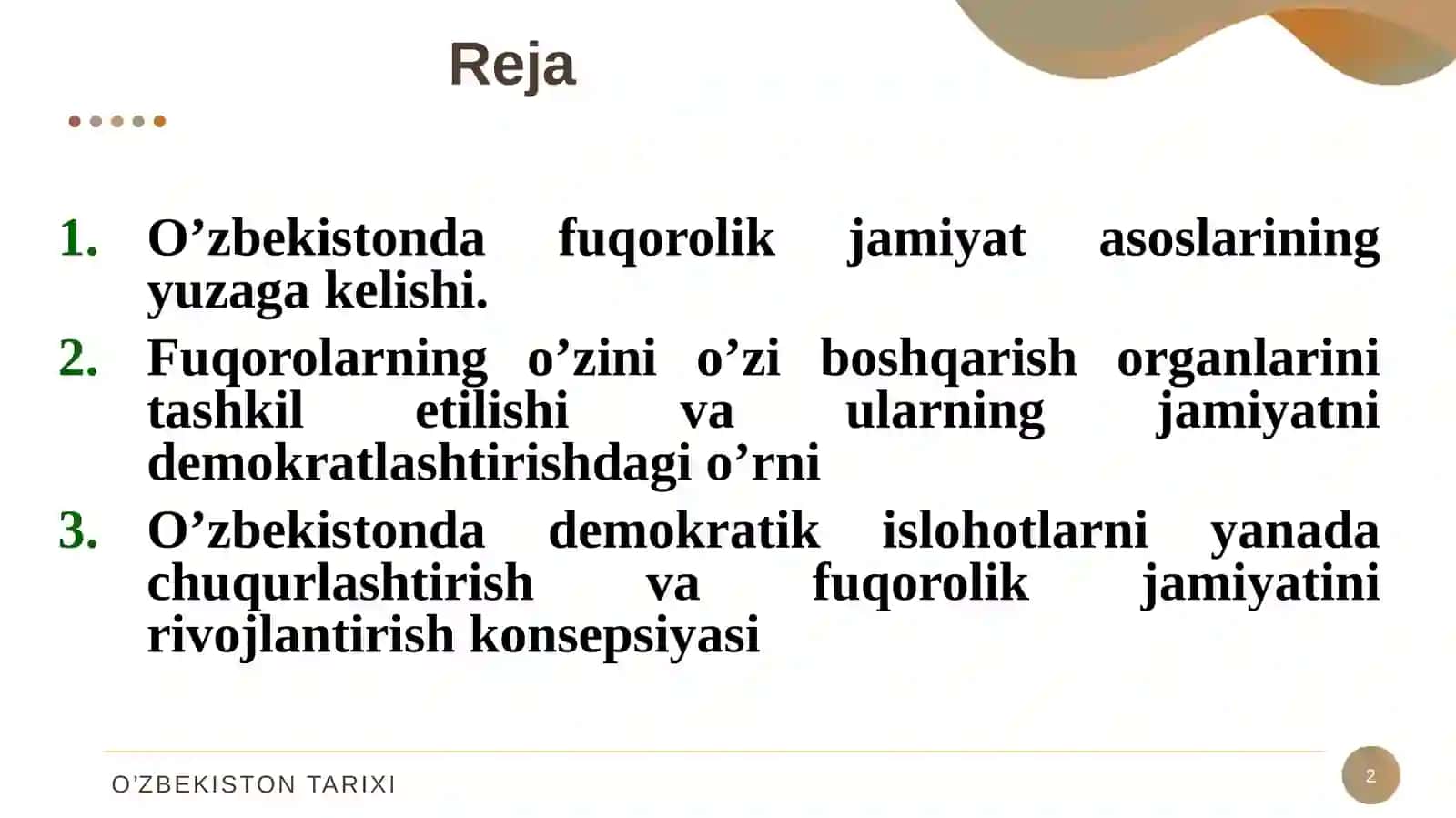 O‘zbekistonda fuqorolik jamiyati 2
