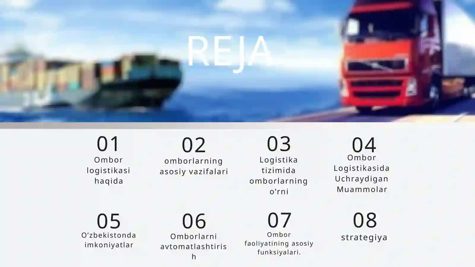 Ombor logistikasi haqida 2